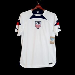 NEW Nike USA 2022/23 USMNT Home Stadium White Jersey Medium DN0706-101 US Soccer